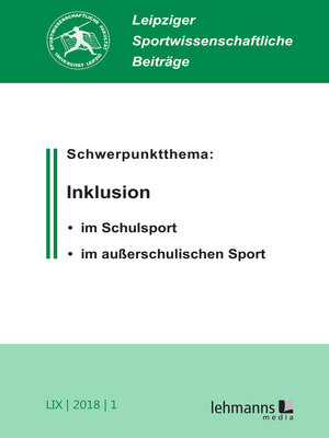 cover image of Leipziger Sportwissenschaftliche Beiträge